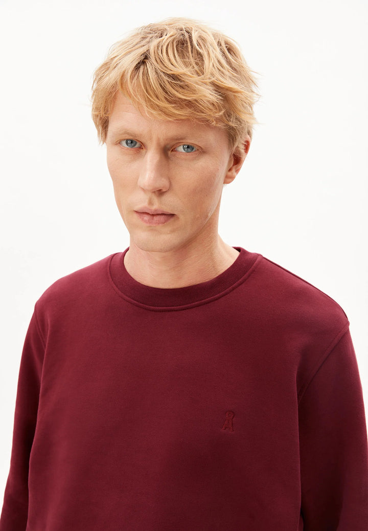 BAARO FLEECE SWEATSHIRT VELVET RED