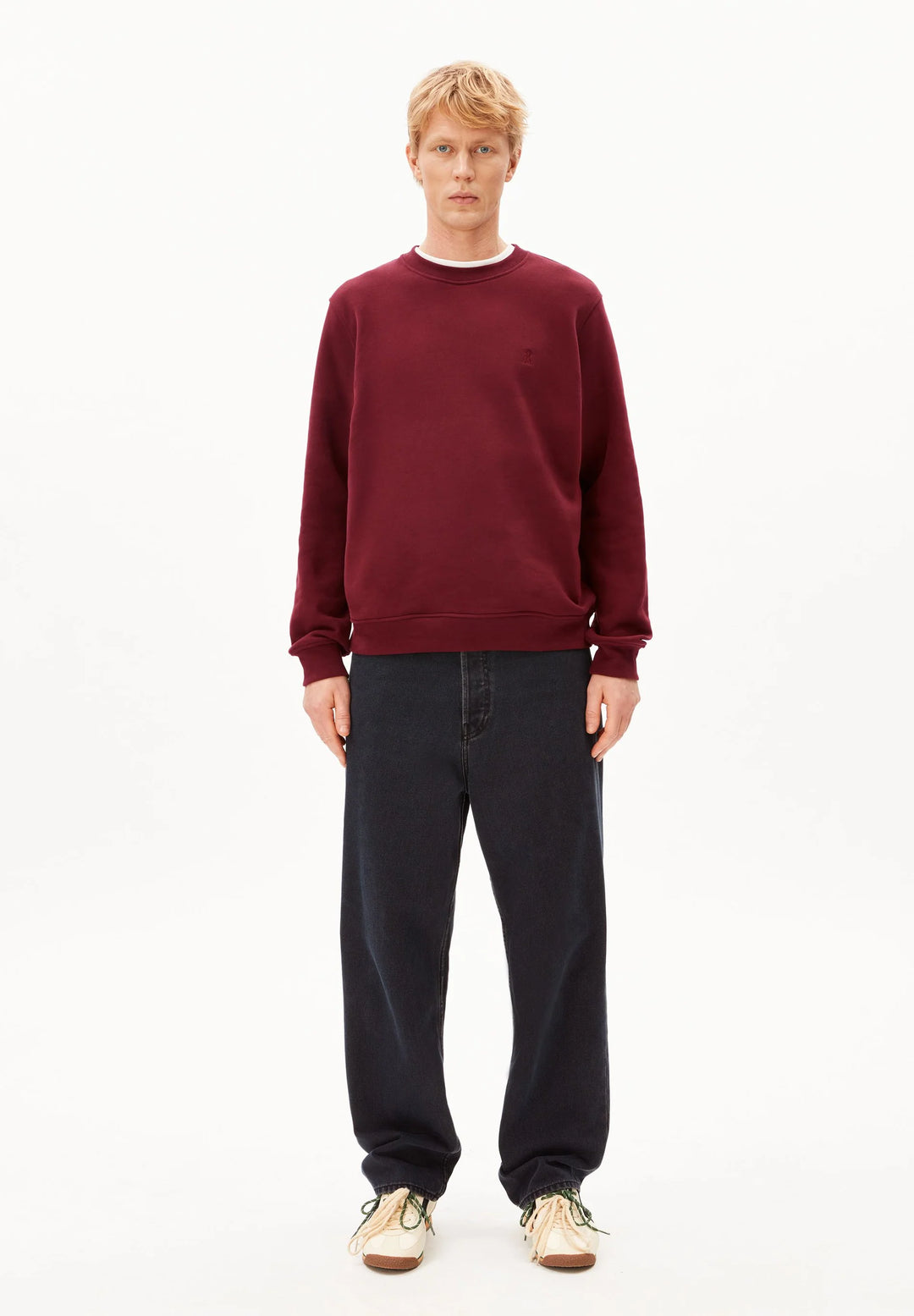 BAARO FLEECE SWEATSHIRT VELVET RED