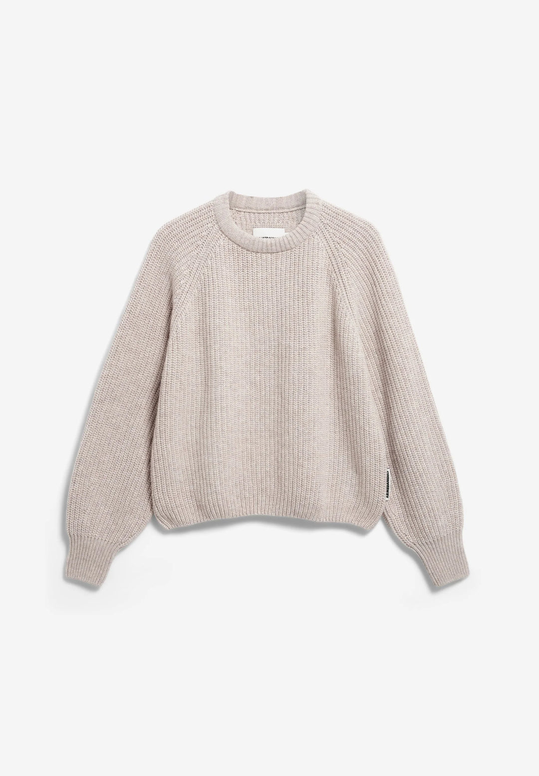 RIBBED KNIT PEYSA Organic wool blend HONEY MELANGE