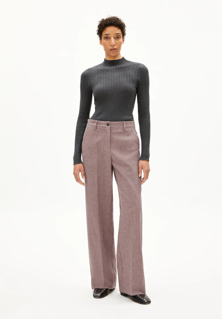 LEANDRAA HANDAAS WOVEN BUXUR PURE DARK CRANBERRY