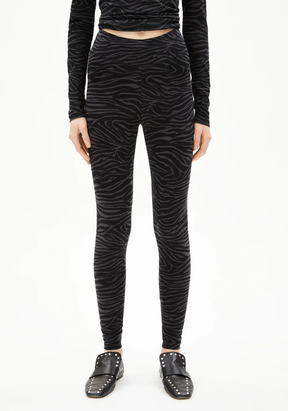 FARIBAA LEGGINGS LÍFRÆN BÓMULL ZEBRAA BLACK