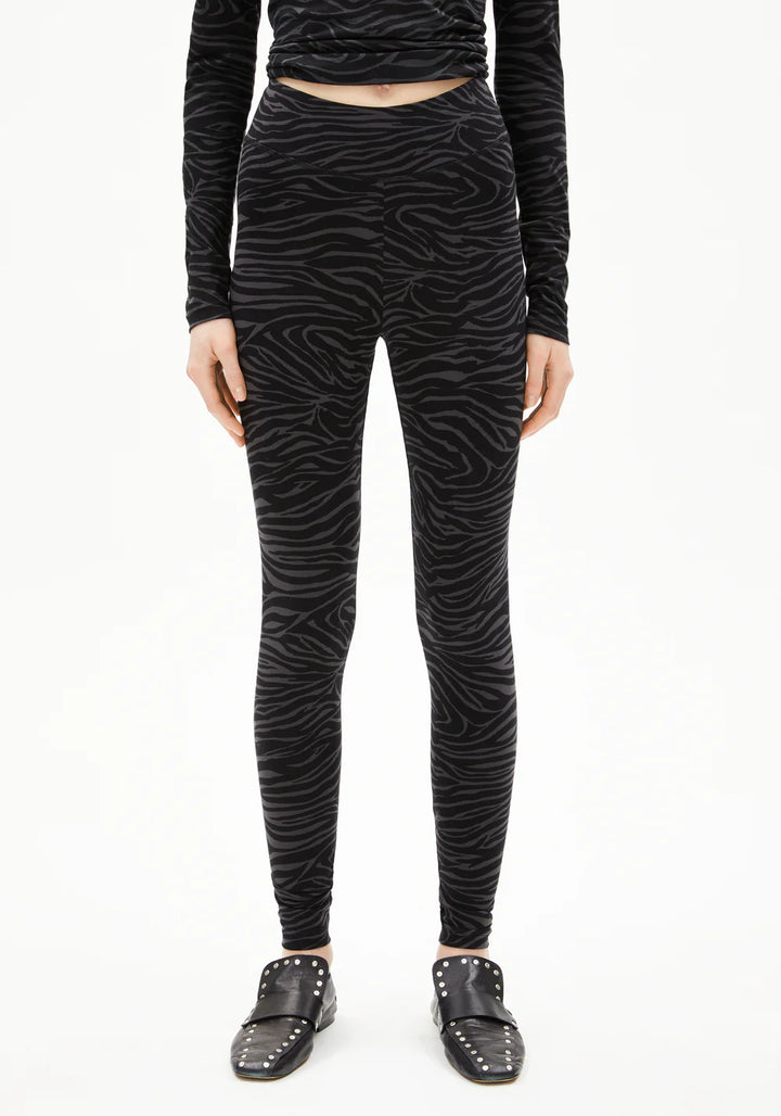 FARIBAA LEGGINGS LÍFRÆN BÓMULL ZEBRAA BLACK