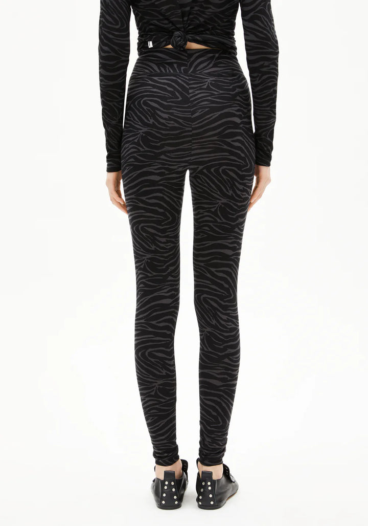 FARIBAA LEGGINGS LÍFRÆN BÓMULL ZEBRAA BLACK