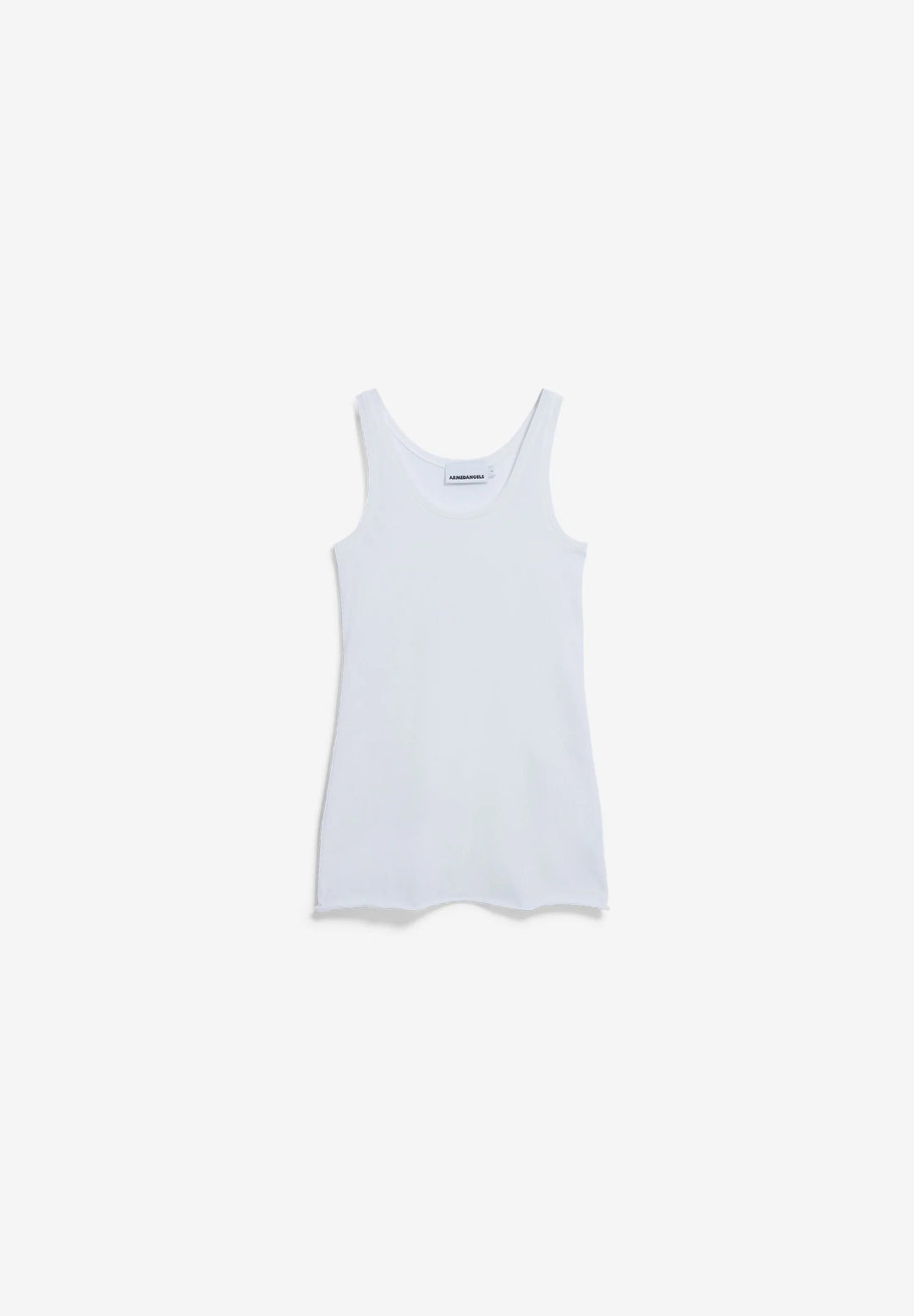 JERSEY TOP HLÝRABOLUR ÚR LÍFRÆNNI BÓMULL OFF WHITE