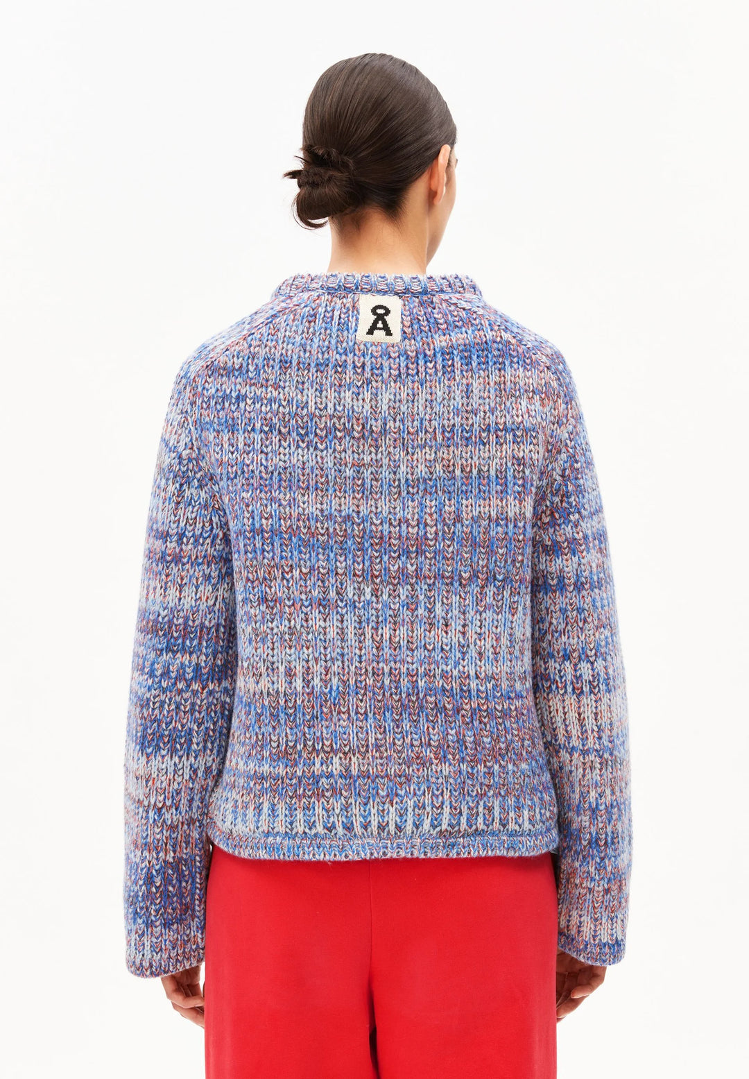 UN-WASTED CREW KNIT PEYSA DARK POPPY