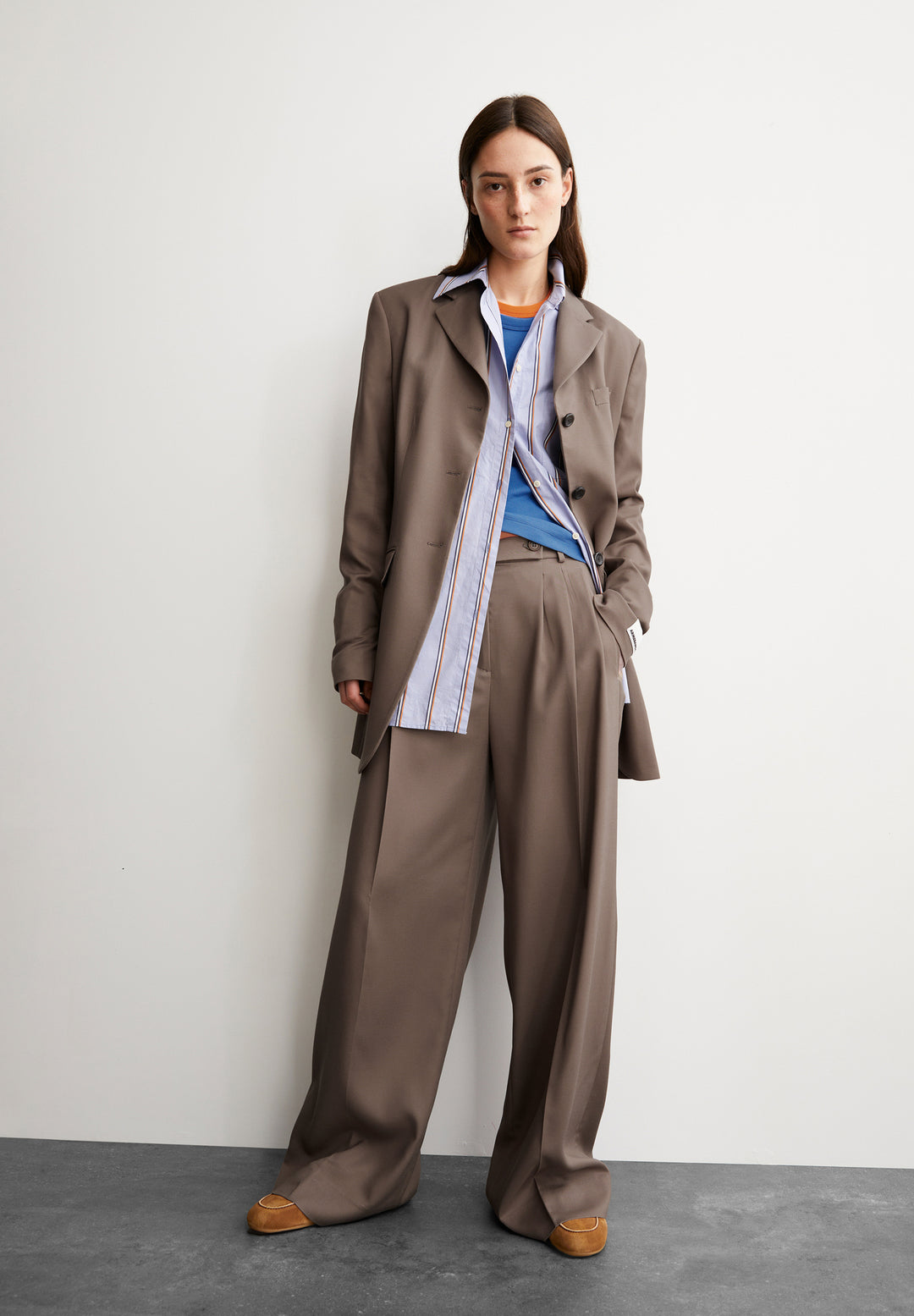 MIKULAA BLAZER JAKKI WALNUT CREAM