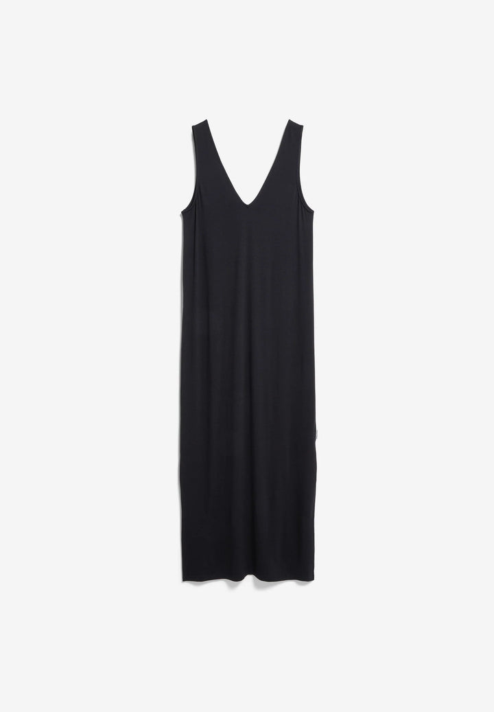 JERSEY MIDI KJÓLL SVARTUR