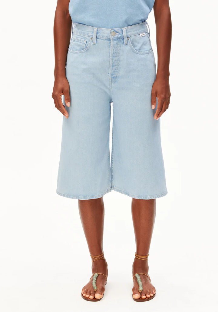 CITY DENIM HIGH WAIST SHORT GALLASTUTTBUXUR BARREA