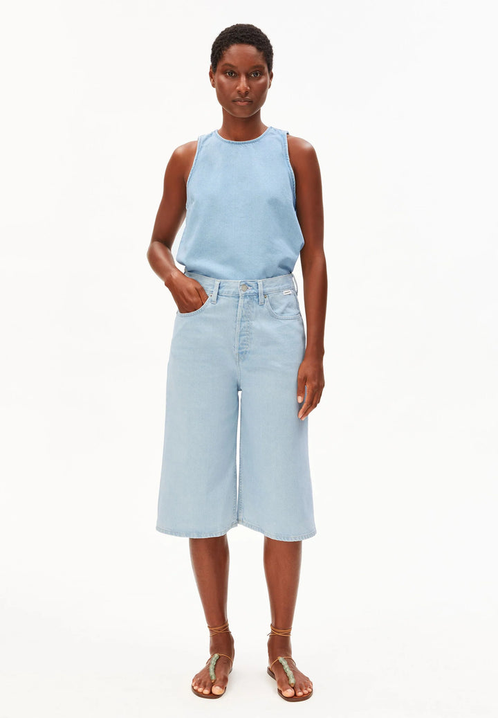 CITY DENIM HIGH WAIST SHORT GALLASTUTTBUXUR BARREA