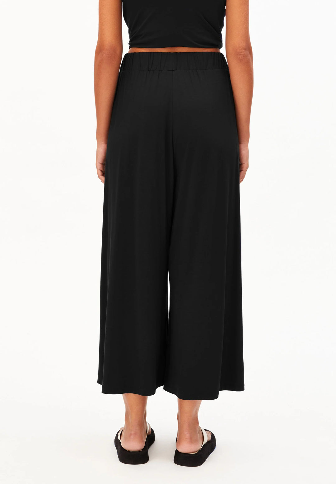 CROPPED JERSEY PANT SVARTAR