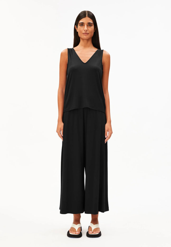 CROPPED JERSEY PANT SVARTAR