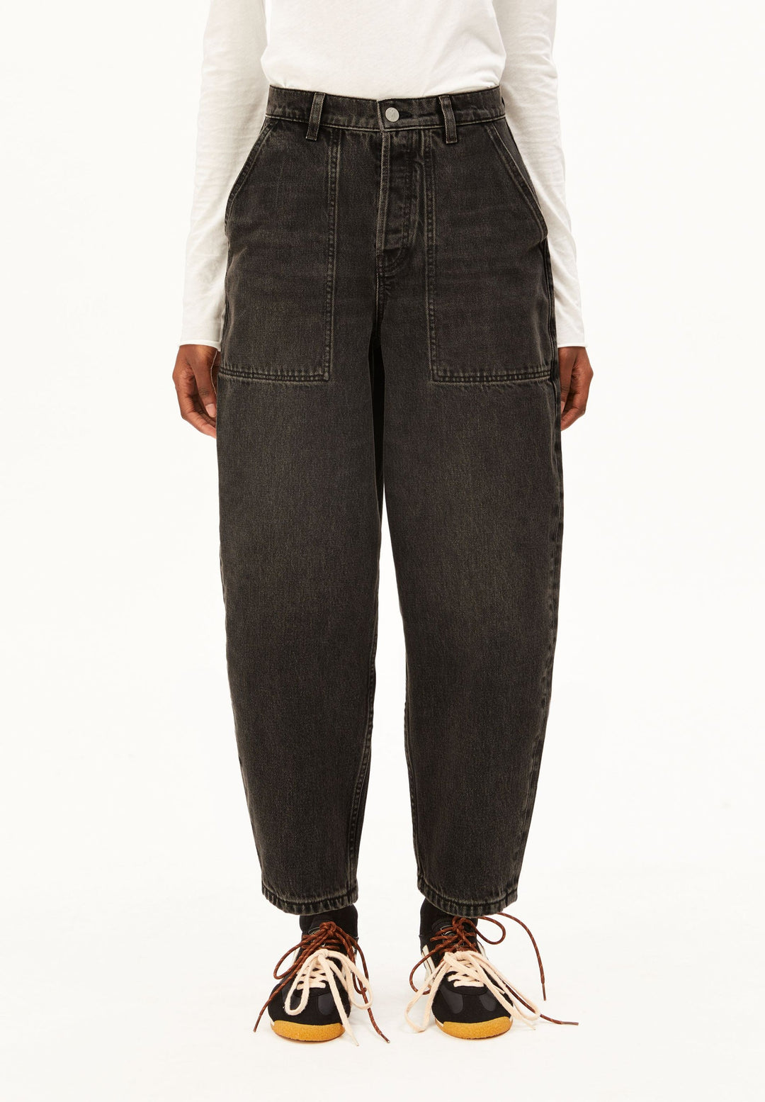 BAARLY HIGE WORKER WAIST GALLABUXUR NUTMEG