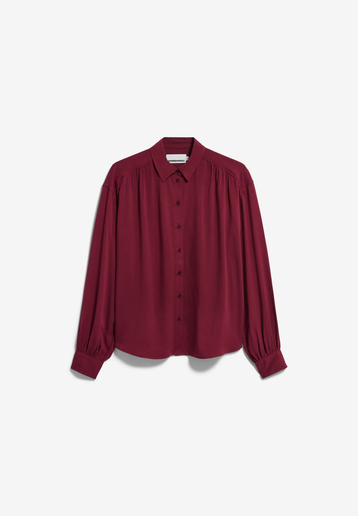 E2FINARAA ECOVERO SKYRTA VELVET RED