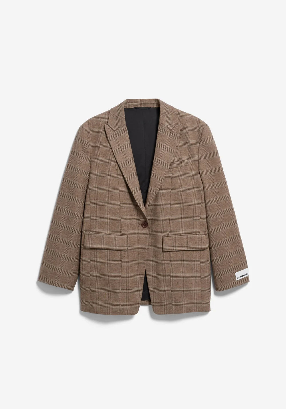 CHECK OVERSIZED BLAZER CLAYSTONE/SAND STONE