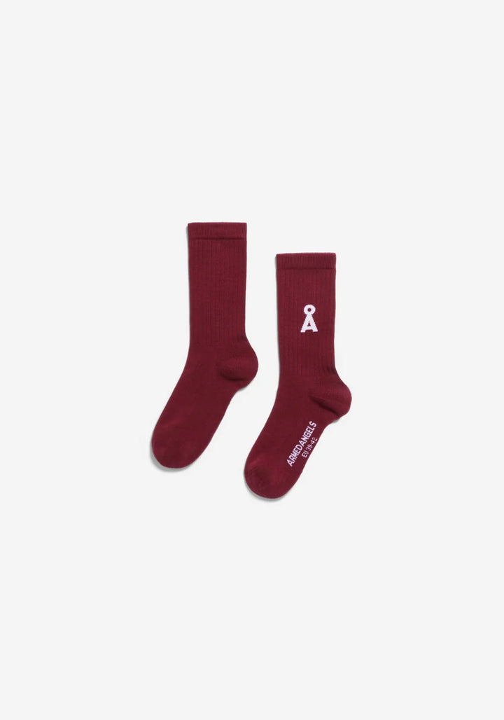 SAAMUS BOLD SOKKAR LÍFRÆN BÓMULL VELVET RED