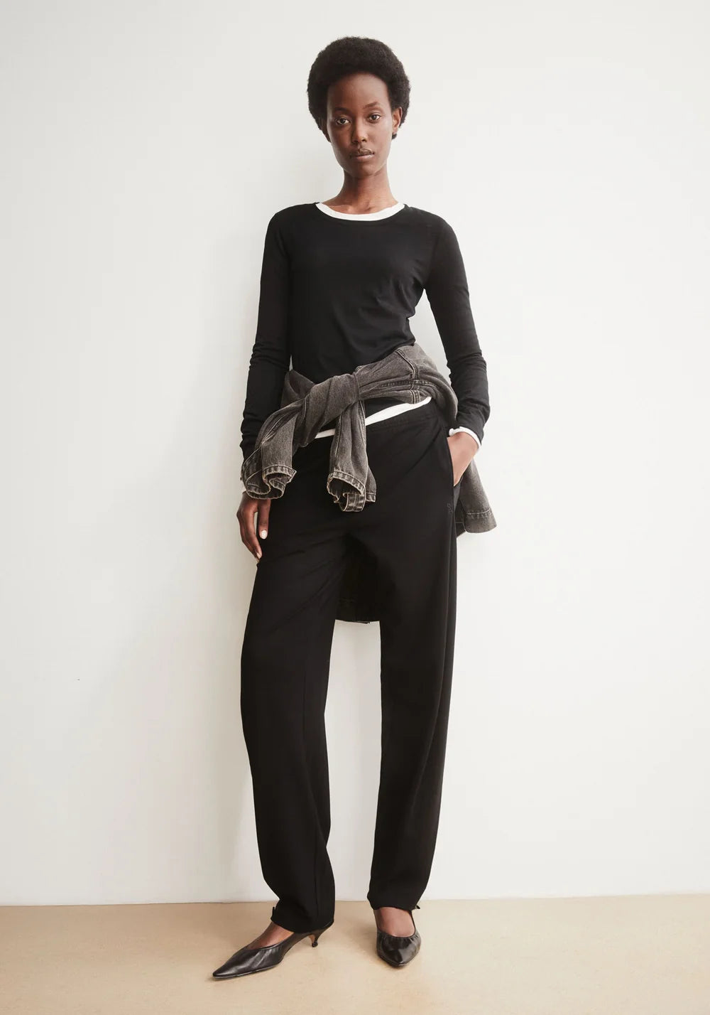 BASIC JERSEY BARREL PANT