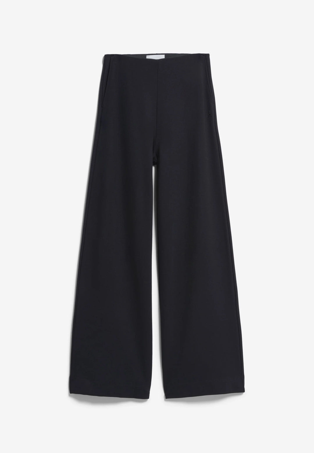 BASIC JERSEY WIDE LEG PANT SVARTAR
