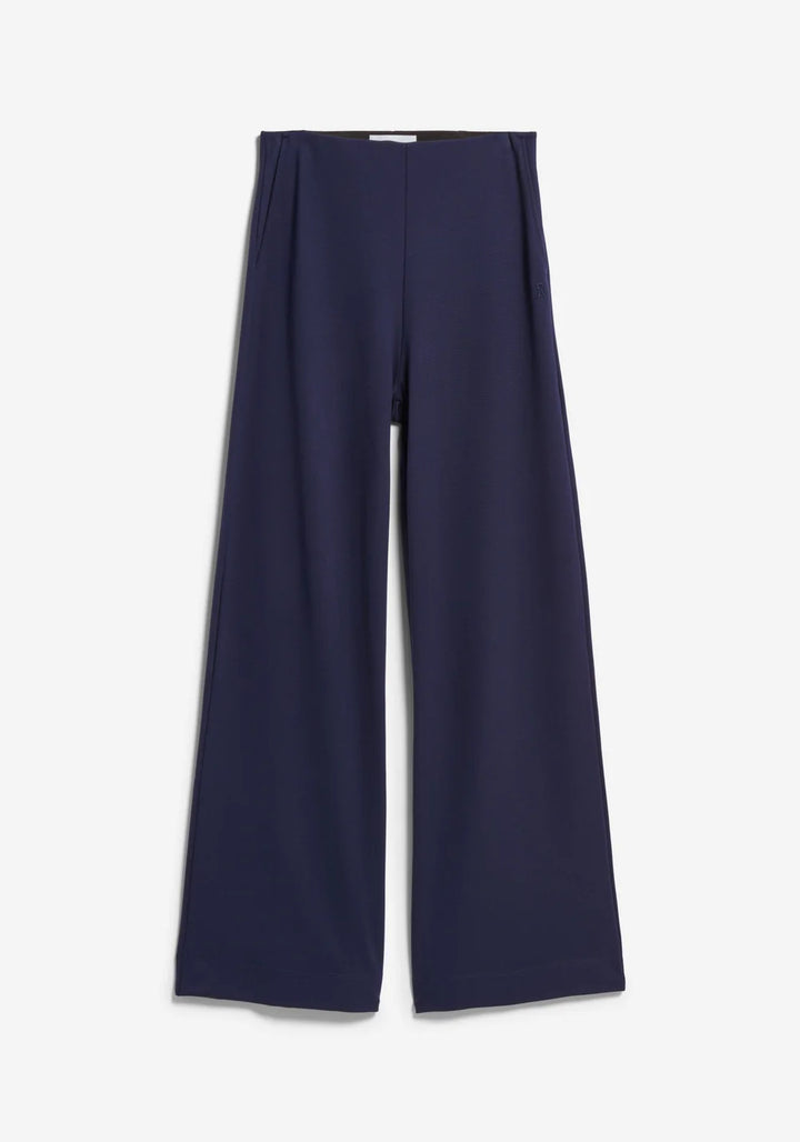 BASIC JERSEY WIDE LEG PANT TINTED NAVY