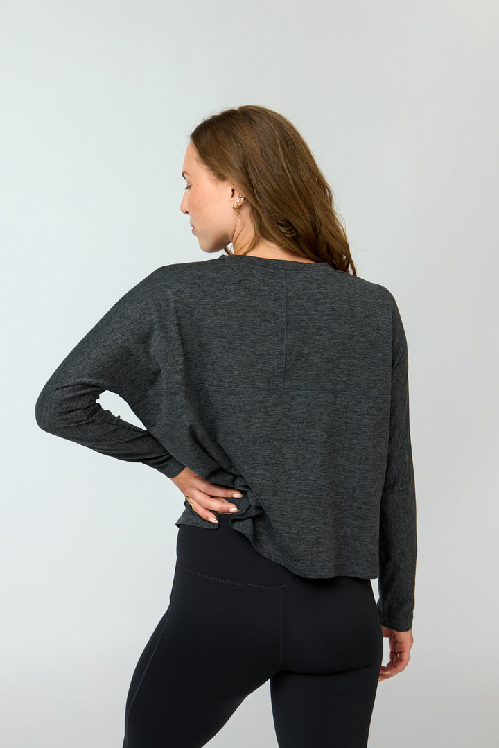 RESET FITTED LONG SLEEVE TEE MOON