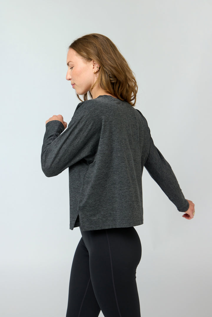 RESET FITTED LONG SLEEVE TEE MOON