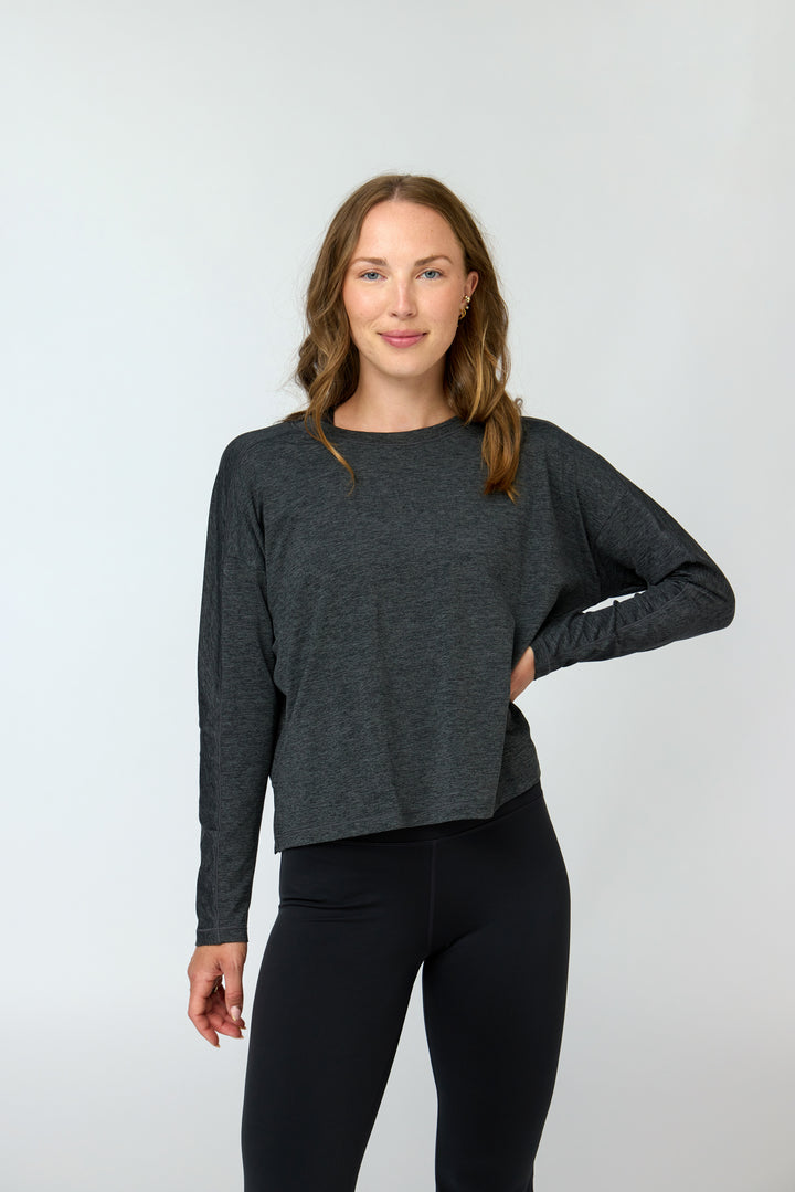 RESET FITTED LONG SLEEVE TEE MOON