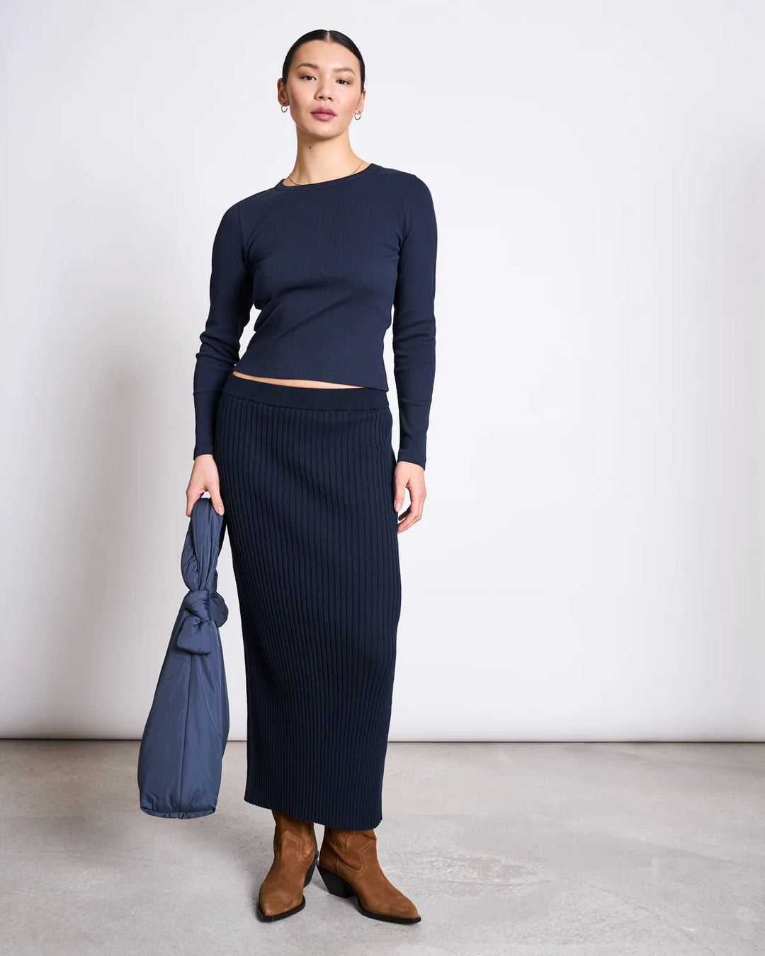 EBBA PILS RIB KNIT NIGHTFALL