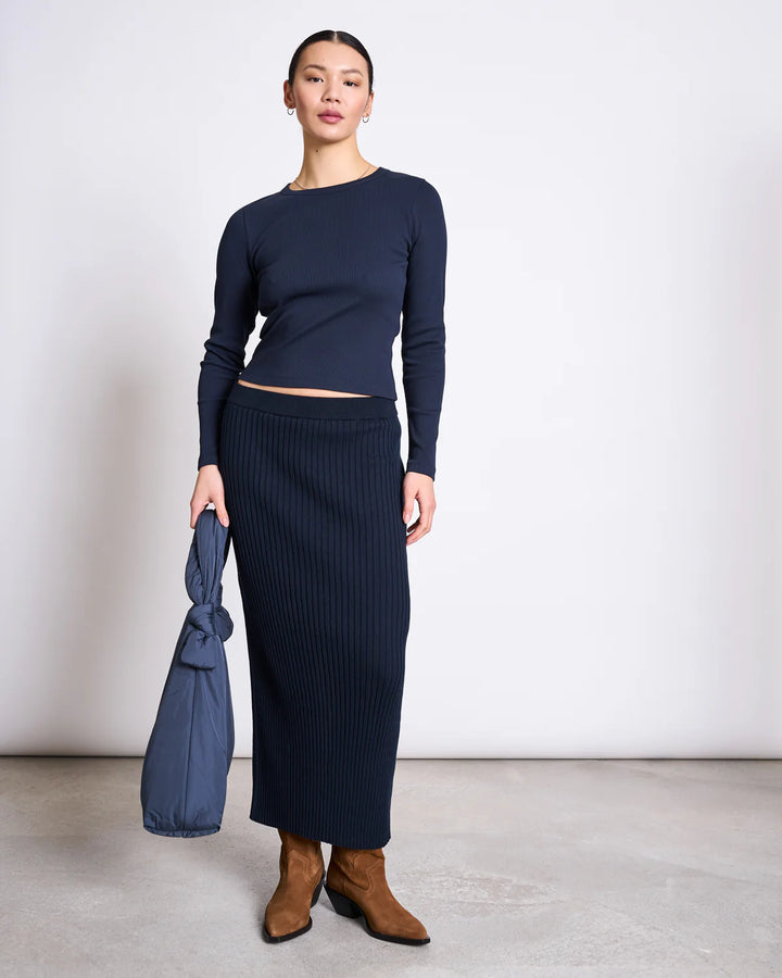 EBBA PILS RIB KNIT NIGHTFALL