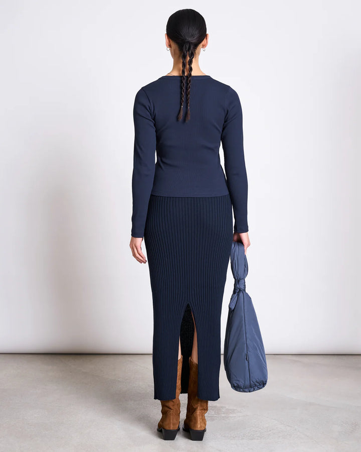 EBBA PILS RIB KNIT NIGHTFALL