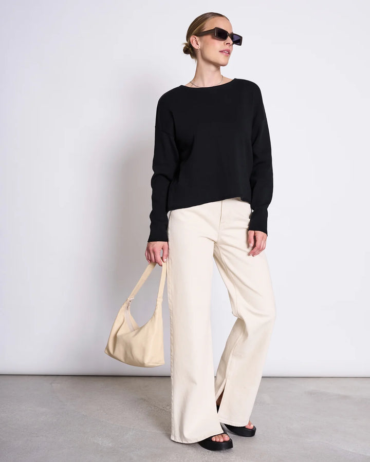 WILLIAMSBURG LIGHT KNIT JUMPER SVÖRT