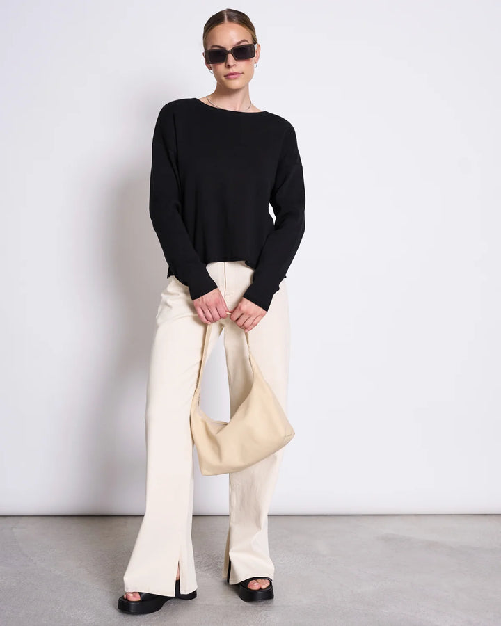 WILLIAMSBURG LIGHT KNIT JUMPER SVÖRT