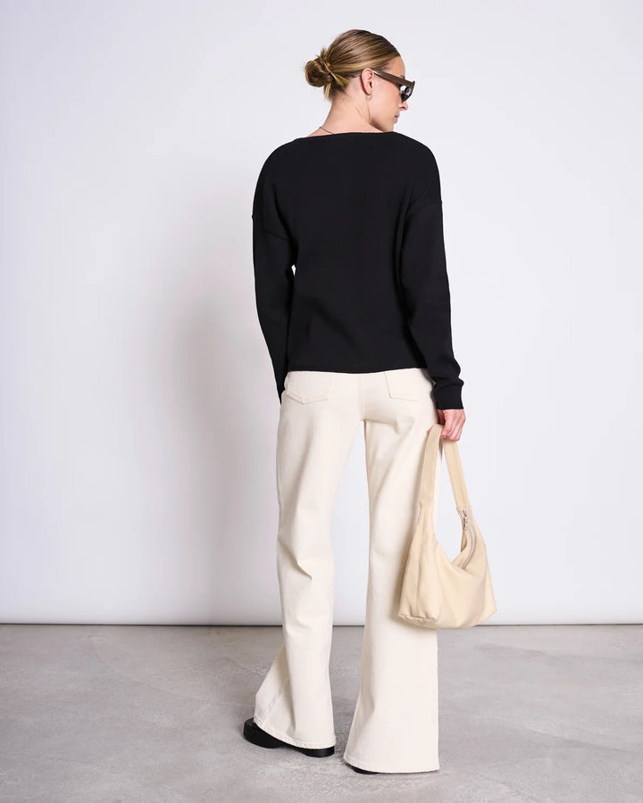 WILLIAMSBURG LIGHT KNIT JUMPER SVÖRT
