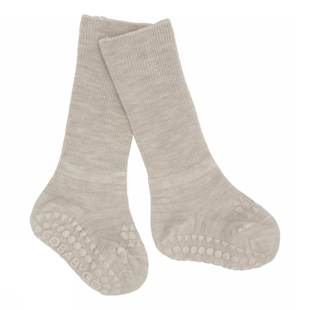Non-Slip socks - merino wool - Sand