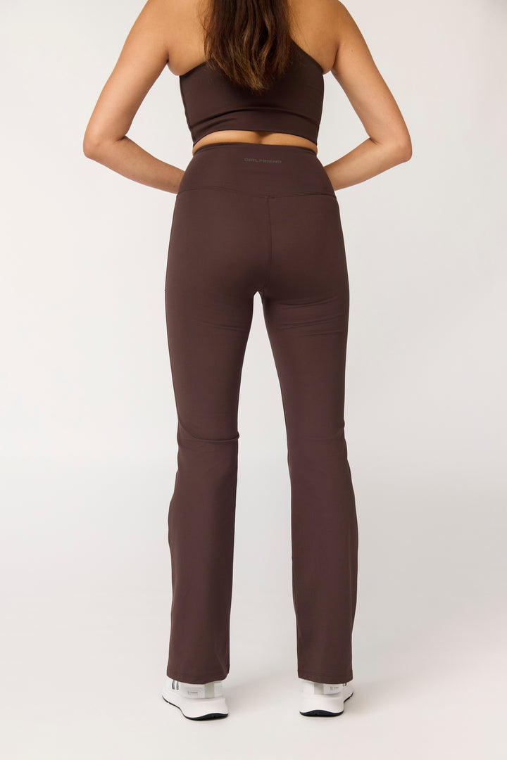 COMPRESSIVE FLARE LEGGINGS DRIFTWOOD