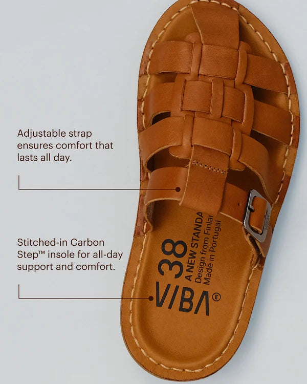 AMALFI SANDALAR COGNAC BROWN
