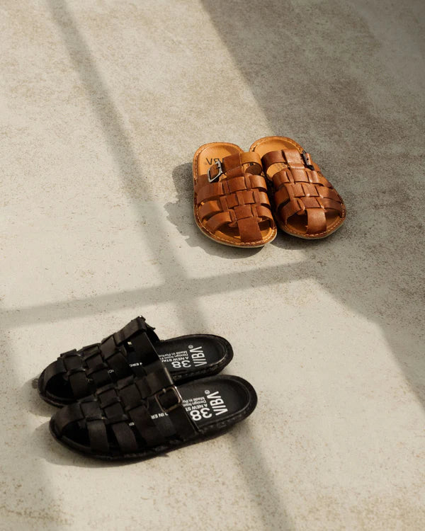 AMALFI SANDALAR COGNAC BROWN