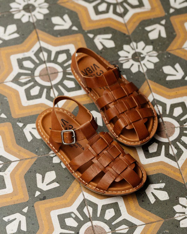 CAPRI SANDALAR COGNAC BROWN