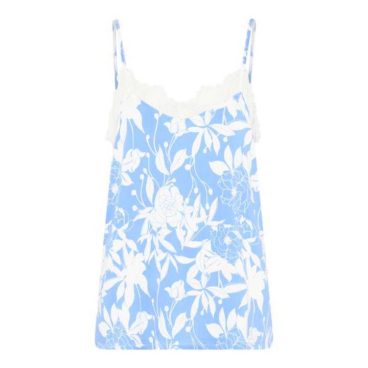 KAREN CHEMISE TOP AZURINE AOP.
