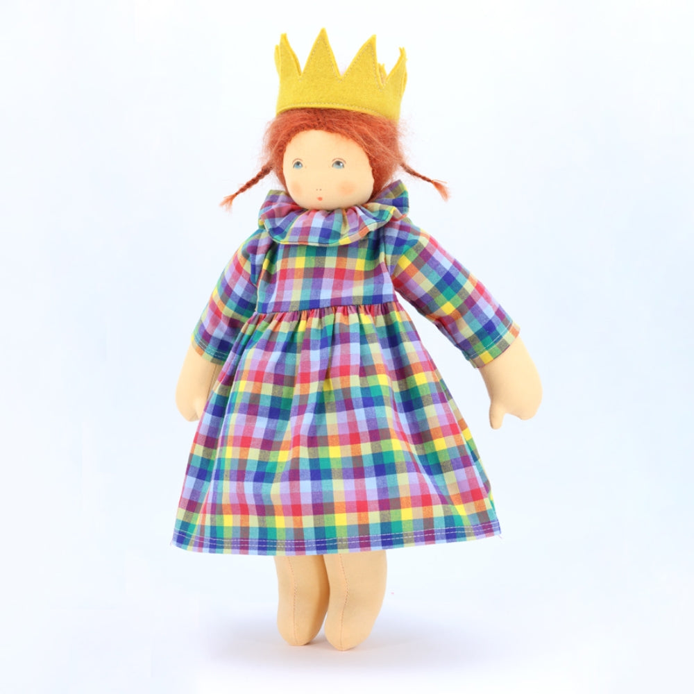 Afmæliskjóll &amp; kóróna - Nanchen doll