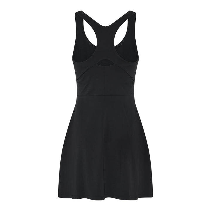 FLOAT LOLA V-NECK DRESS SVARTUR