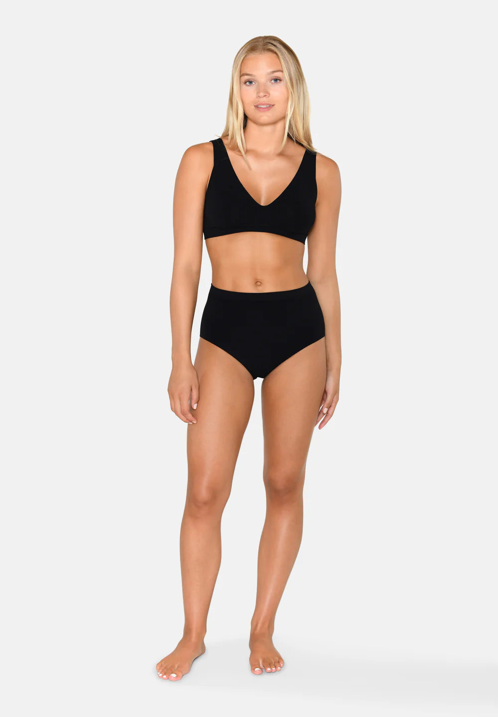 BAMBUS SOFT BRA TOPPUR SVARTUR