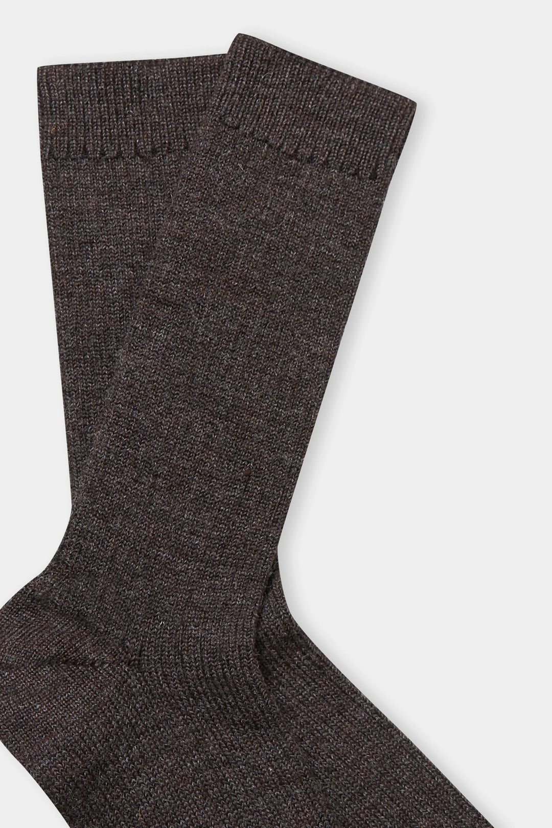 ALPACA SOKKAR UNDYED BROWN