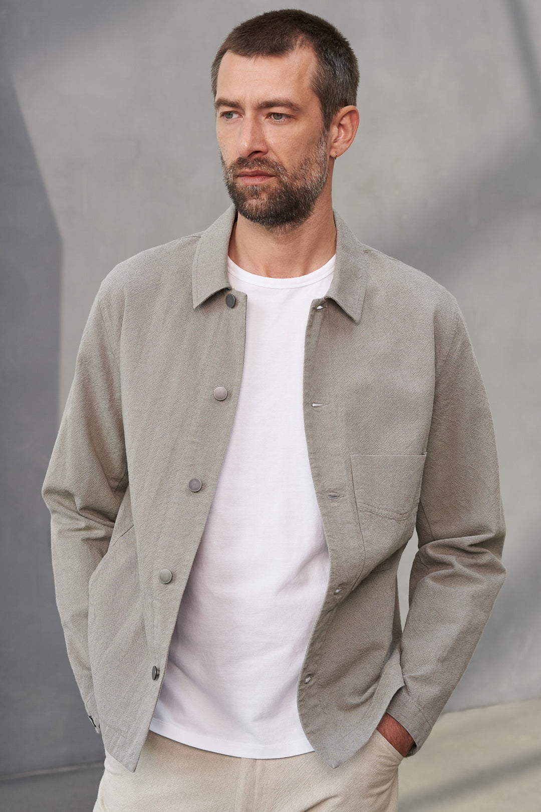 ASIR LÉTTUR JAKKI - DUSTY OLIVE