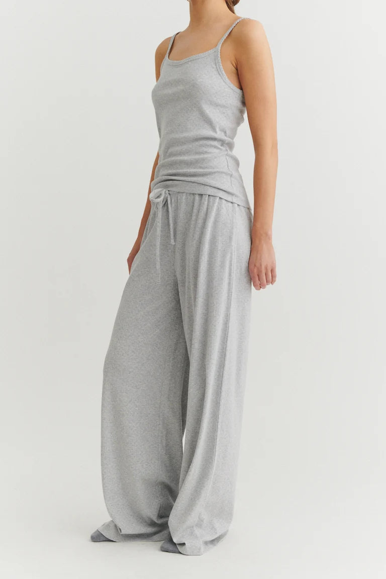 ARENSE LOOSE PANTS HEIMABUXUR LIGHT GREY MELANGE