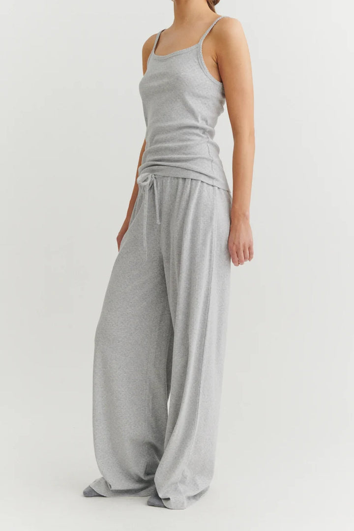 ARENSE LOOSE PANTS HEIMABUXUR LIGHT GREY MELANGE
