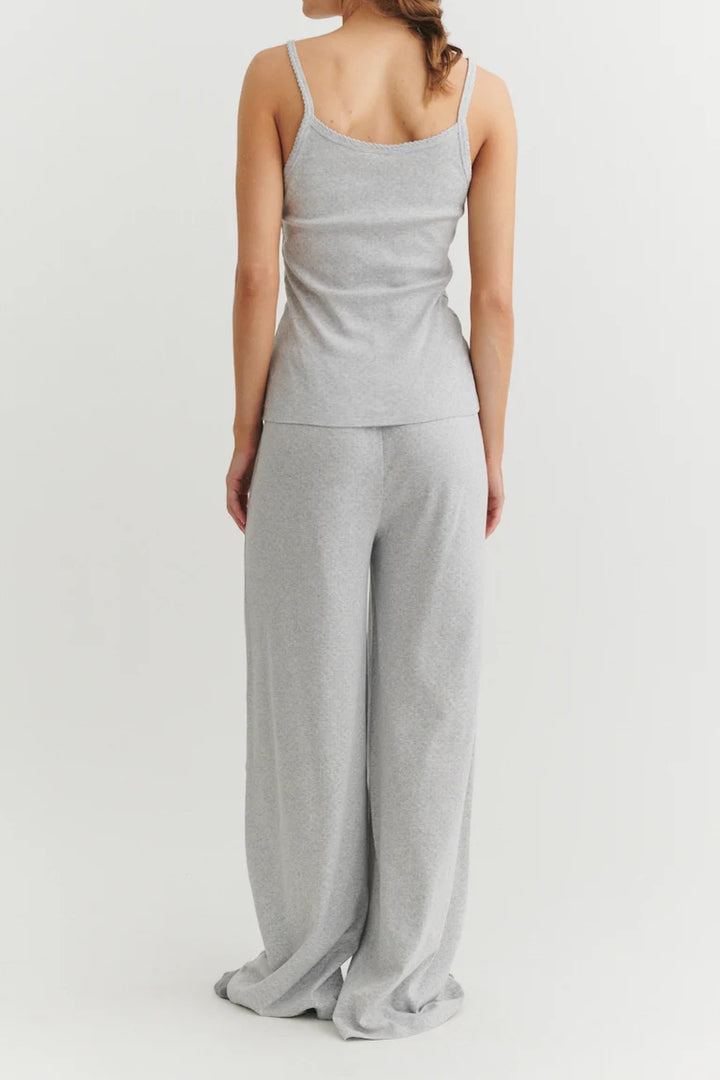 ARENSE LOOSE PANTS HEIMABUXUR LIGHT GREY MELANGE