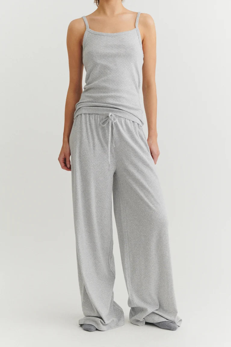 ARENSE LOOSE PANTS HEIMABUXUR LIGHT GREY MELANGE
