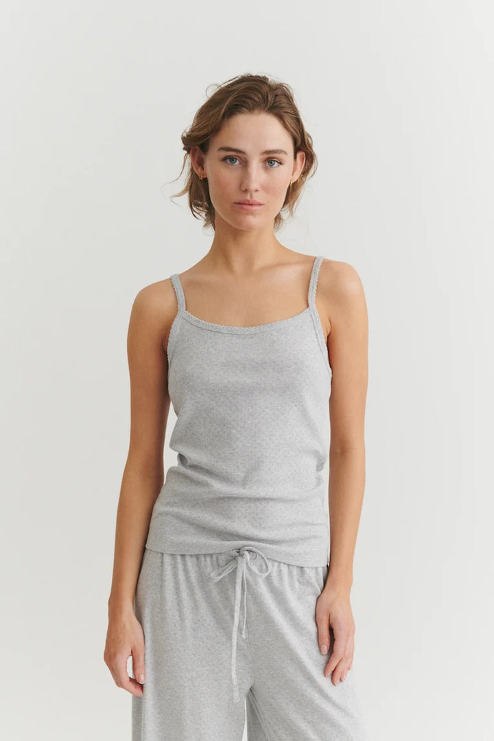 ARENSE RÖNDÓTTUR HLÝRABOLUR LIGHT GREY MELANGE