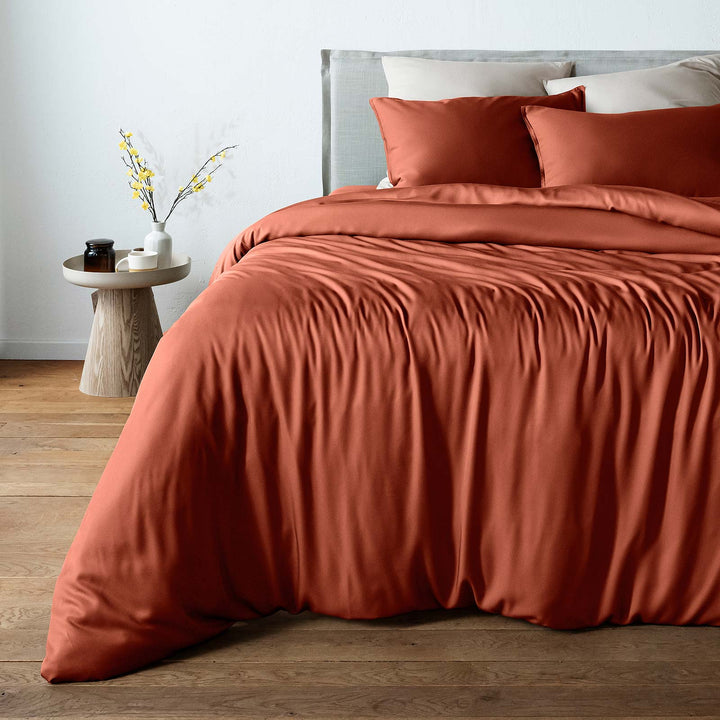 Bambus koddaver 2stk - Terracotta