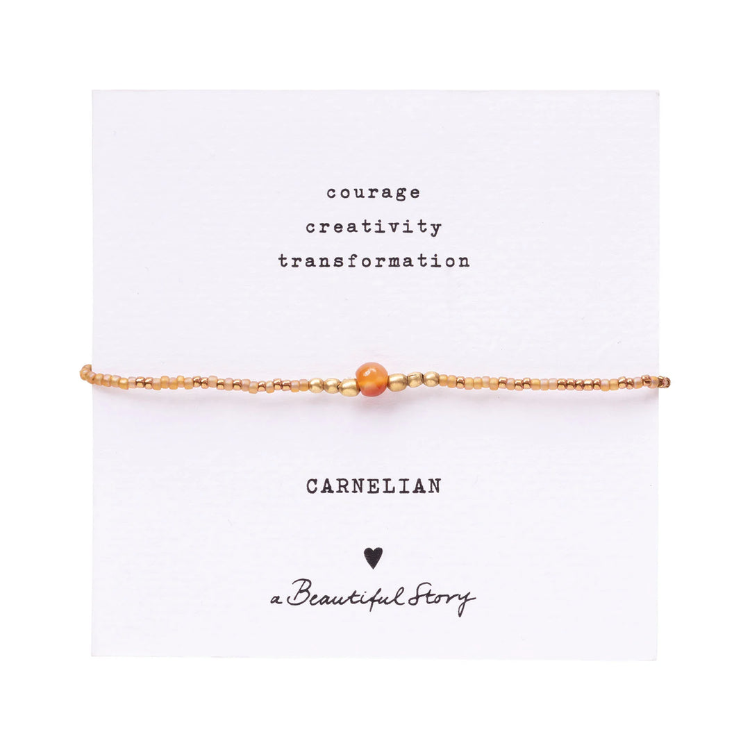 IRIS KORT - CARNELIAN PERLU ARMBAND