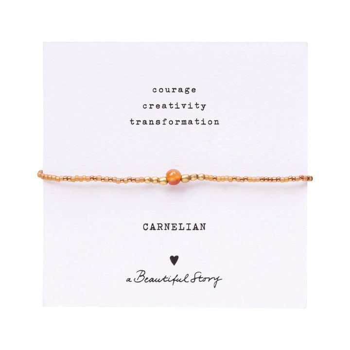 IRIS KORT - CARNELIAN PERLU ARMBAND